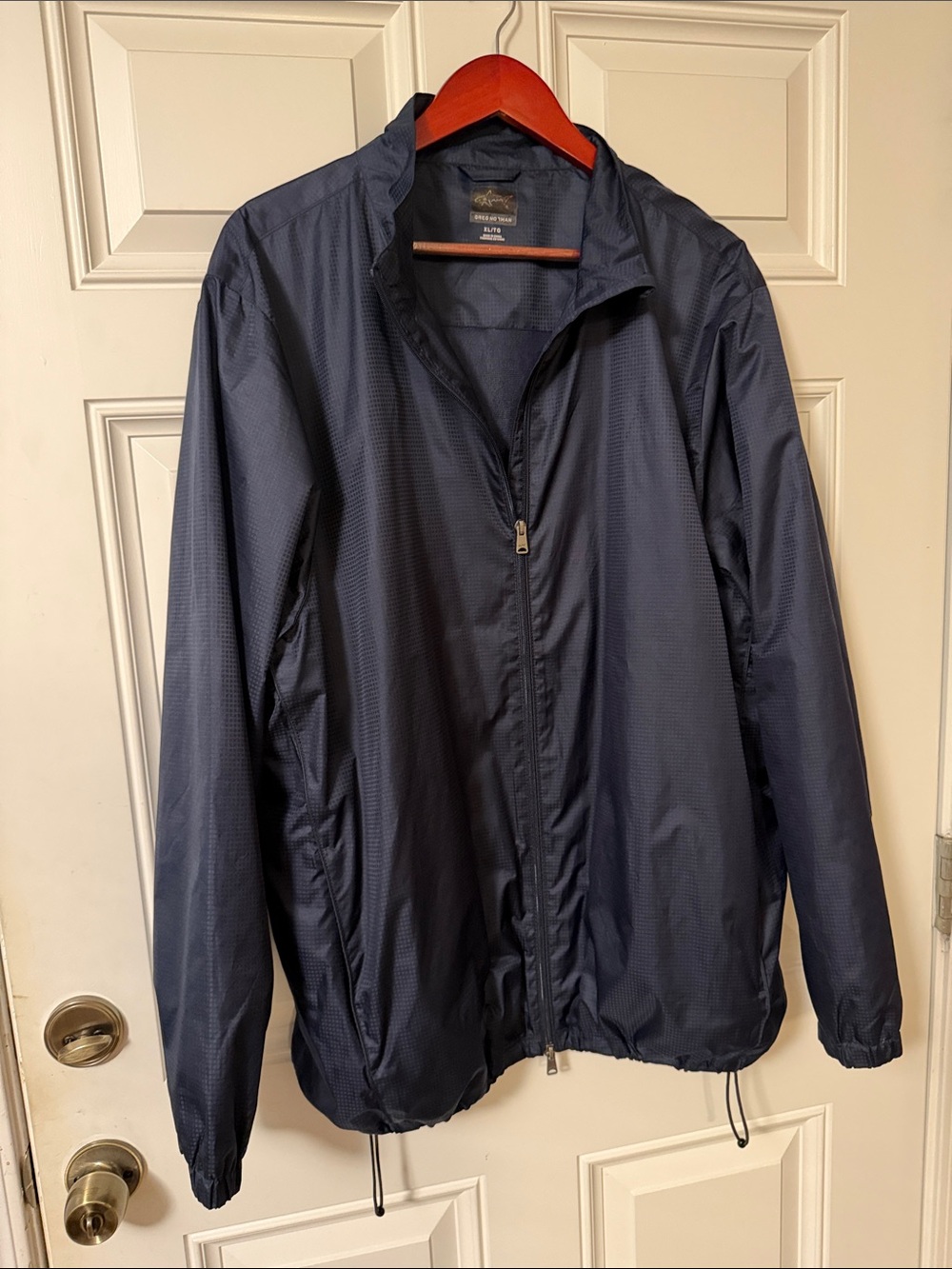 Men's Greg Norman Lightweight Navy Windbreaker Jacket - Full-Zip Casual Coat